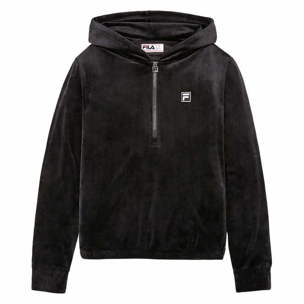 Fila Velour Half Quarter Zip Hoodie